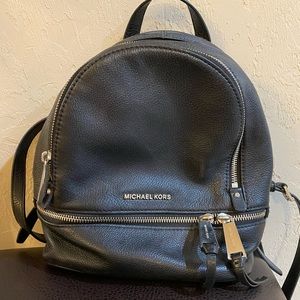 Black Michael Kors Mini Backpack